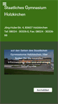 Mobile Screenshot of gymnasium-holzkirchen.de
