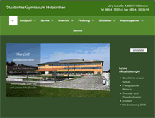 Tablet Screenshot of gymnasium-holzkirchen.de